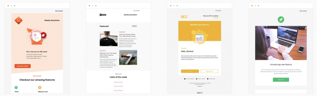 mailerliteメールテンプレート