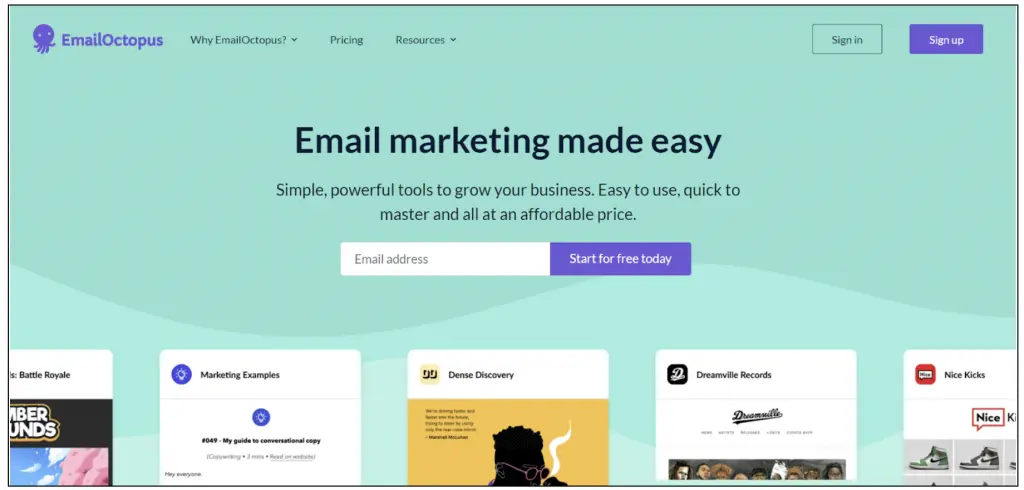 revisión de pulpo por correo electrónico