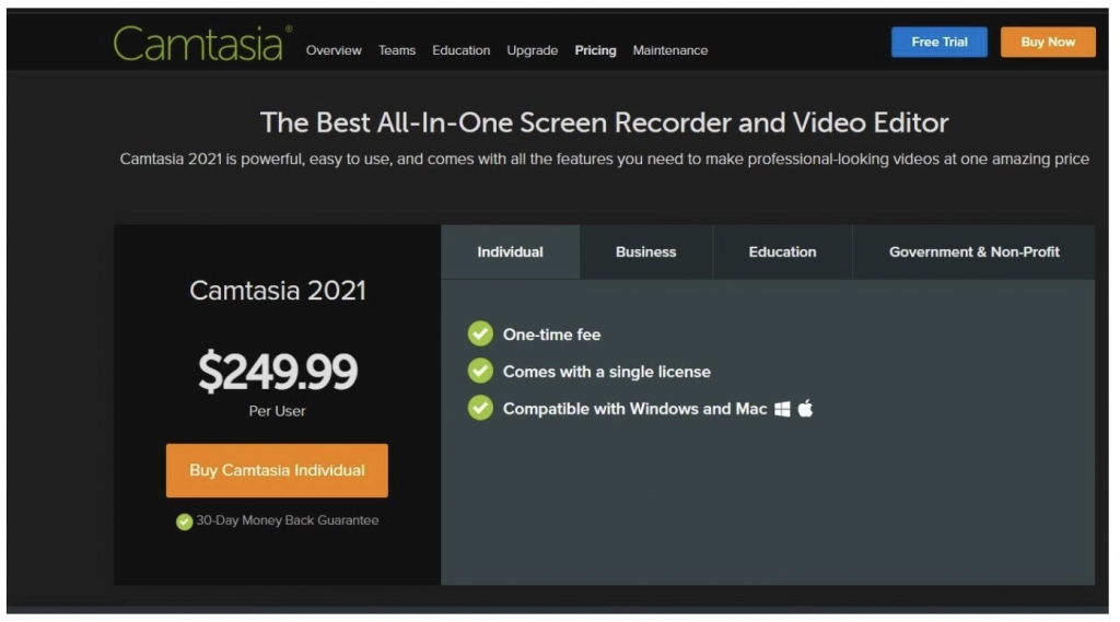 precios camtasia