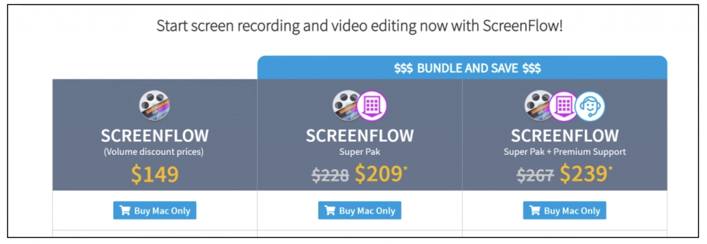 precios de flujo de pantalla
