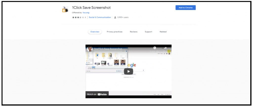 extensión de captura de pantalla de una página
