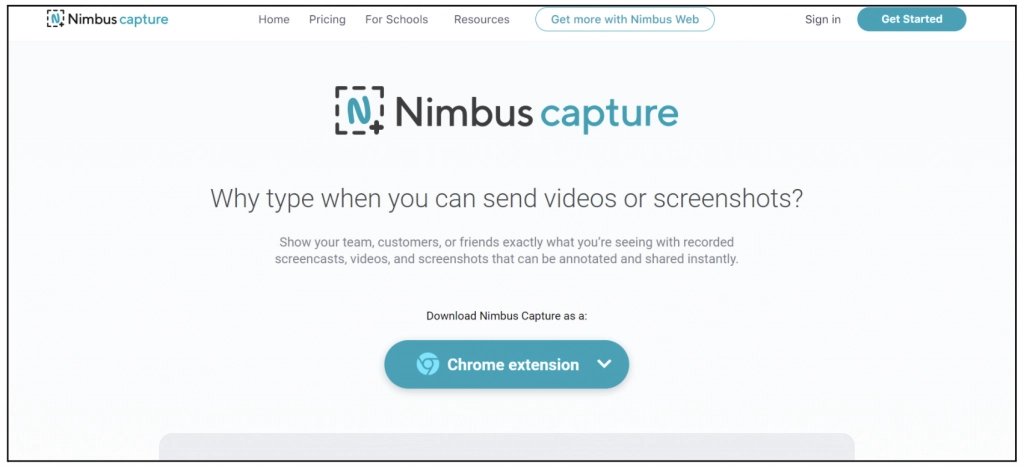 extensión de captura nimbus