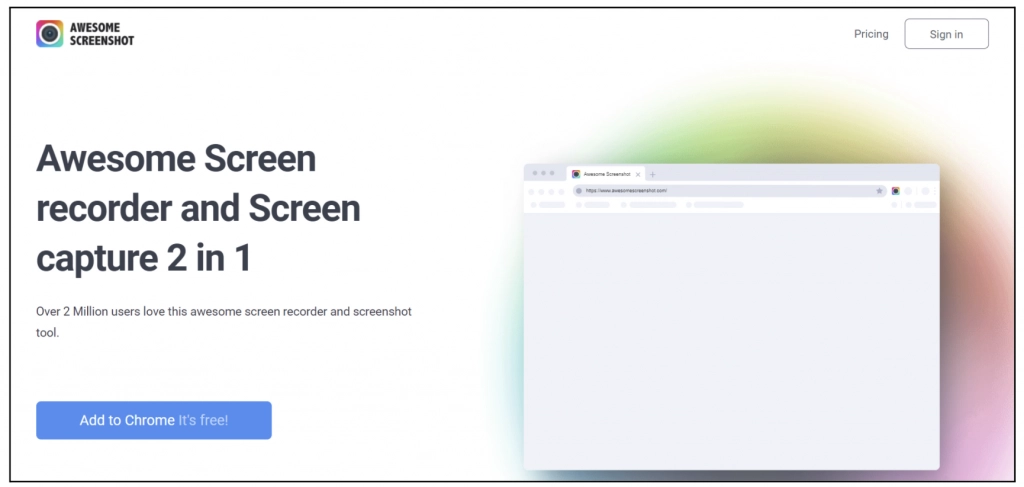 impresionante extensión de captura de pantalla