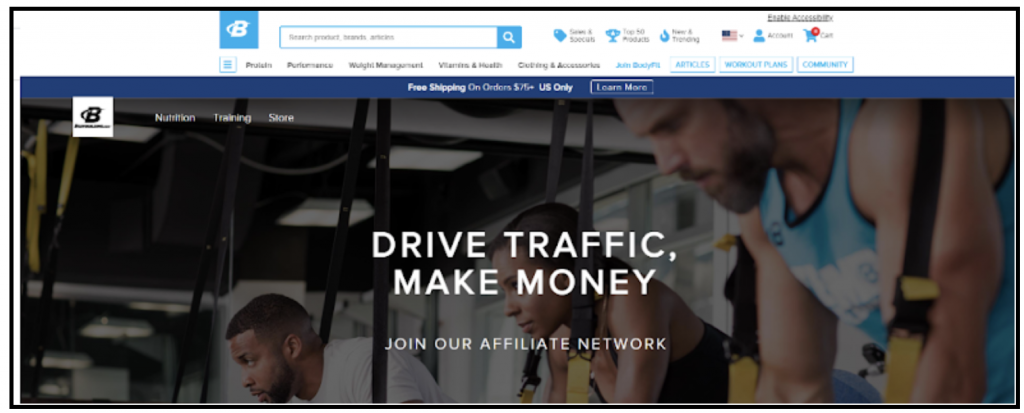 programa de afiliados blog de fitness