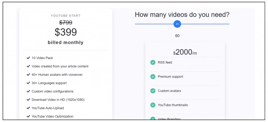 preços de vídeo de sintetizadores