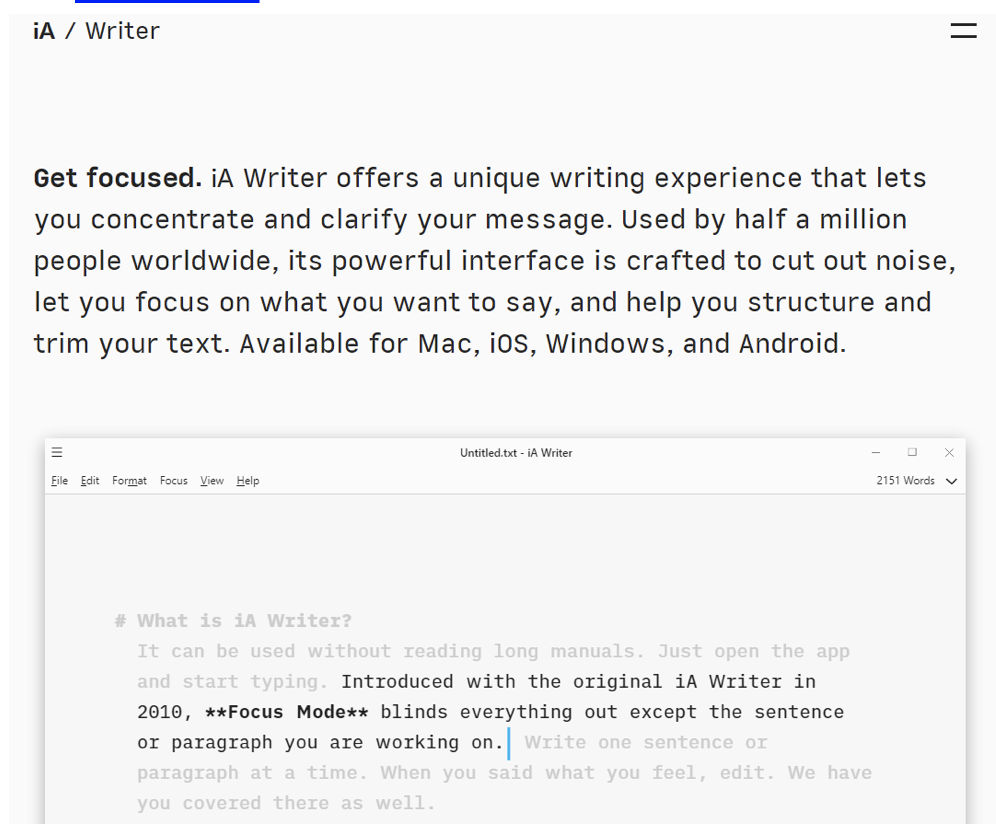 ia Writer-Software