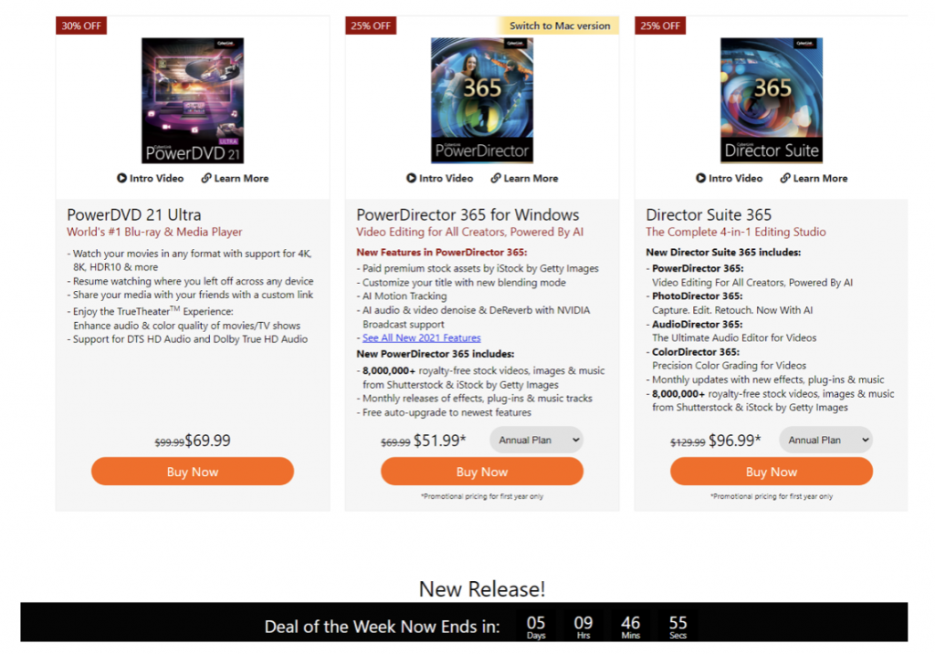 стоимость программного обеспечения Cyberlink