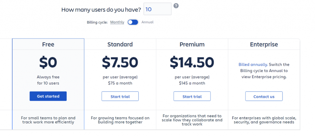 jira okr software kosten