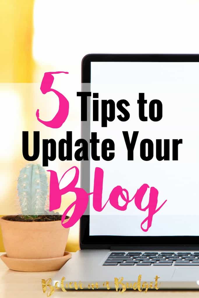 Wenn es ums Bloggen geht, gibt es so viele Blogging-Tipps! Ein wichtiger Blogging-Tipp ist, wie wichtig das Erscheinungsbild Ihres Blogs ist. Sie sollten Ihren Blog regelmäßig aktualisieren, so etwas wie eine Überarbeitung! Hier sind 5 Tipps zum Aktualisieren Ihres Blogs.