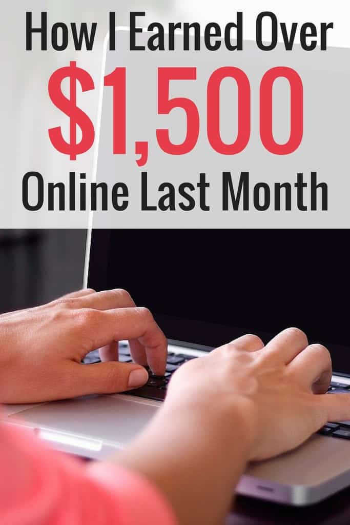 Saatnya untuk laporan pendapatan online lagi! Bulan lalu saya mendapatkan lebih dari $1.500 secara online! Saya telah blogging selama sekitar satu tahun. Saya merinci semua area berbeda yang saya hasilkan uang bulan lalu.