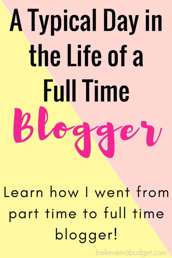 Saiba como eu fui de um blogueiro em tempo parcial para um blogueiro em tempo integral. Estou compartilhando como consegui fazer uma renda extra suficiente com blogs para transformá-los em um emprego em tempo integral. Eu descrevo o que faço todos os dias e o que estou trabalhando como blogueira!