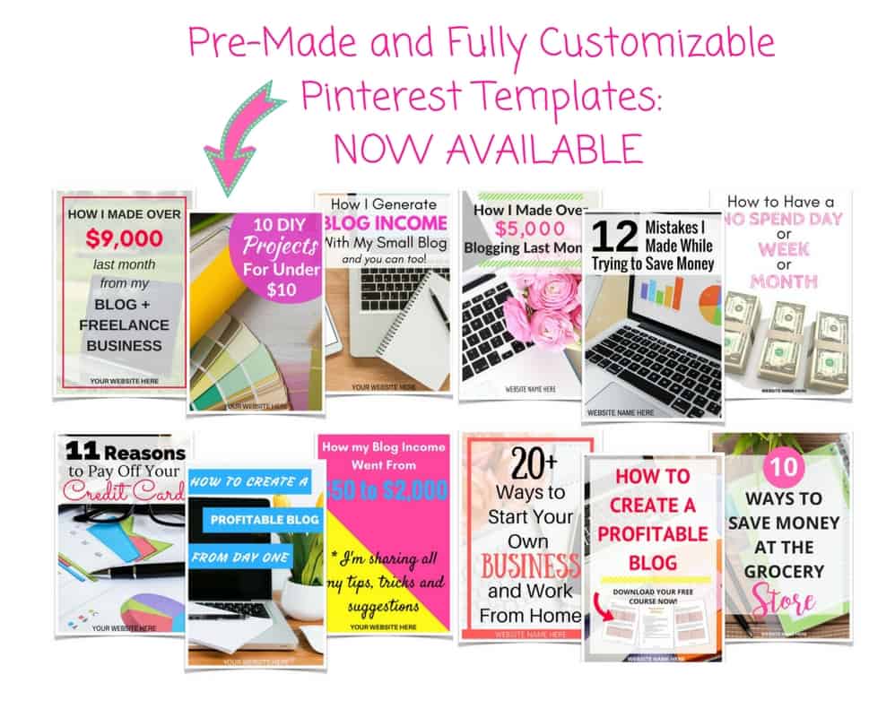 Template Pin Pinterest