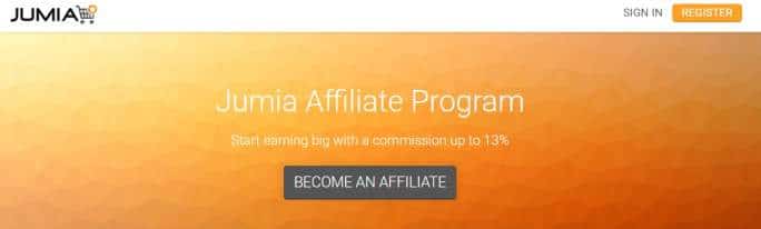 Programa de marketing de afiliados Jumia