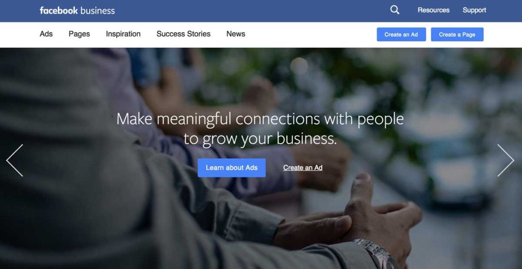como criar uma pagina comercial no facebook