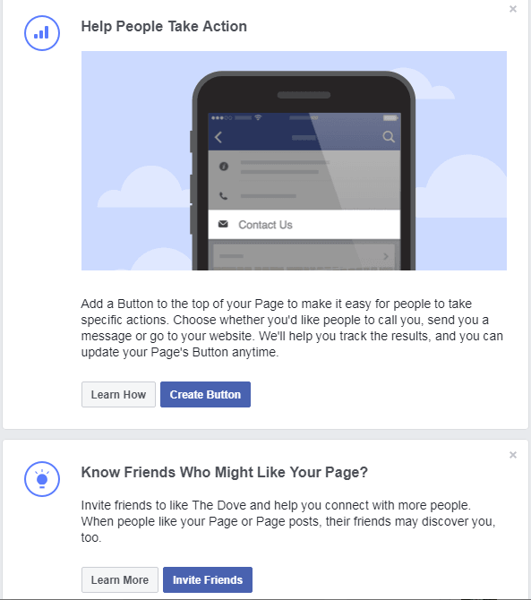 passos para criar uma página de negócios no Facebook