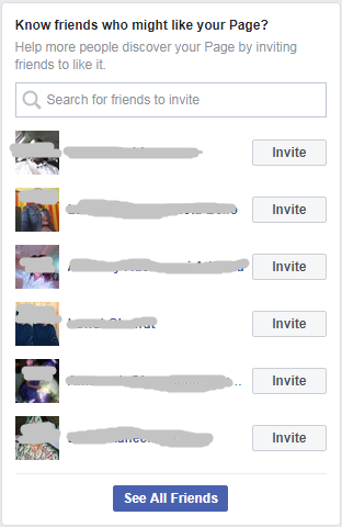 página do Facebook