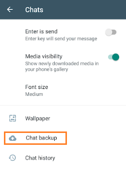 comment sauvegarder votre historique de chat sur Whatsapp