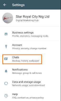 comment sauvegarder votre historique de chat sur Whatsapp