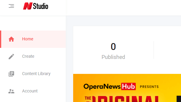 Opera 新聞中心儀表板