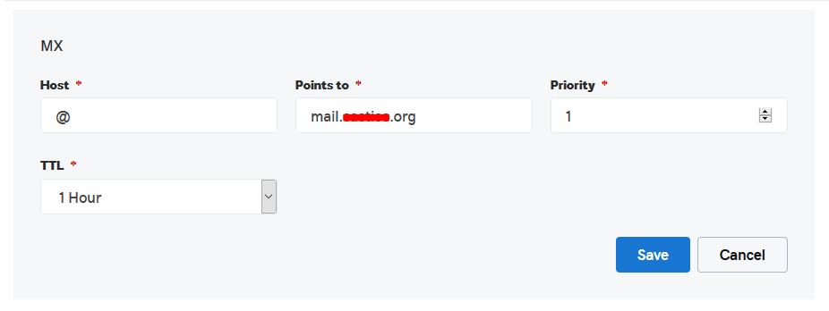 ตั้งค่าเซิร์ฟเวอร์ SMTP - ตั้งค่าระเบียน MX