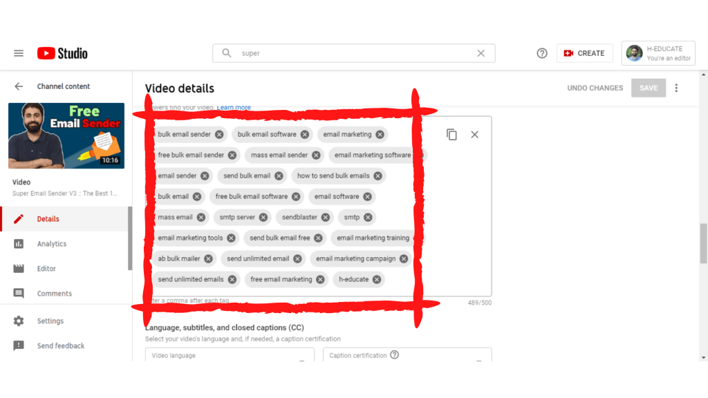 100 bin abone almak istiyorsanız etiketler önemlidir