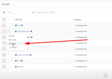 lista de e-mail pe mautic