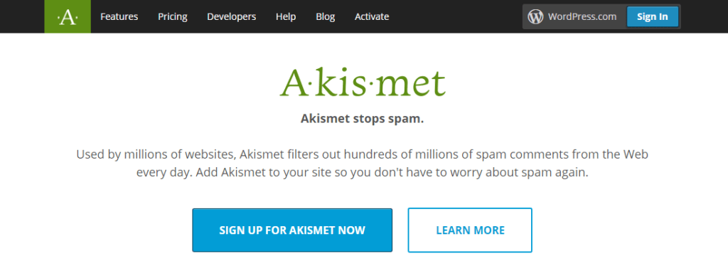 Aksimet - 让您的论坛没有垃圾邮件