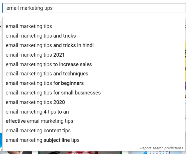 Suggestion automatique YouTube