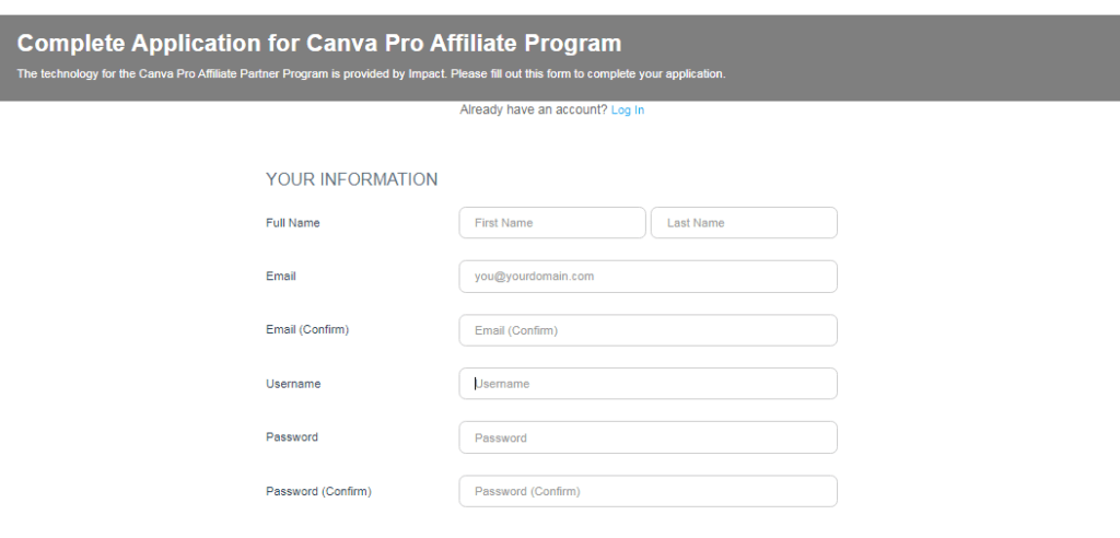 Impact-Affiliate-Anwendung