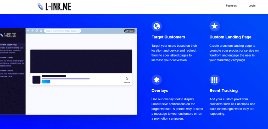 Funzionalità di LinkMe