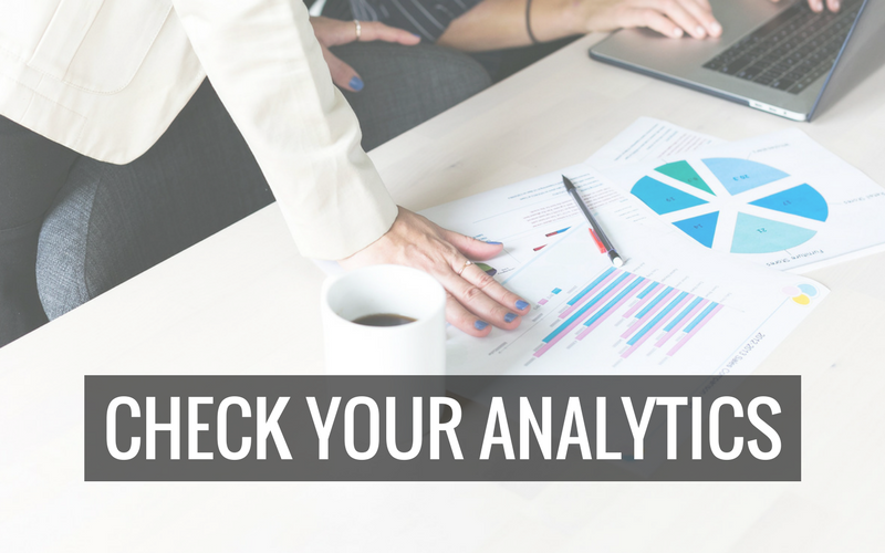 Check your analytics