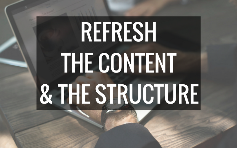 Refresh your content