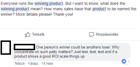 winning product