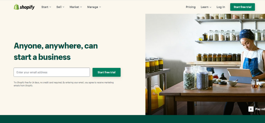 Shopify 或 Wix Shopify or Wix