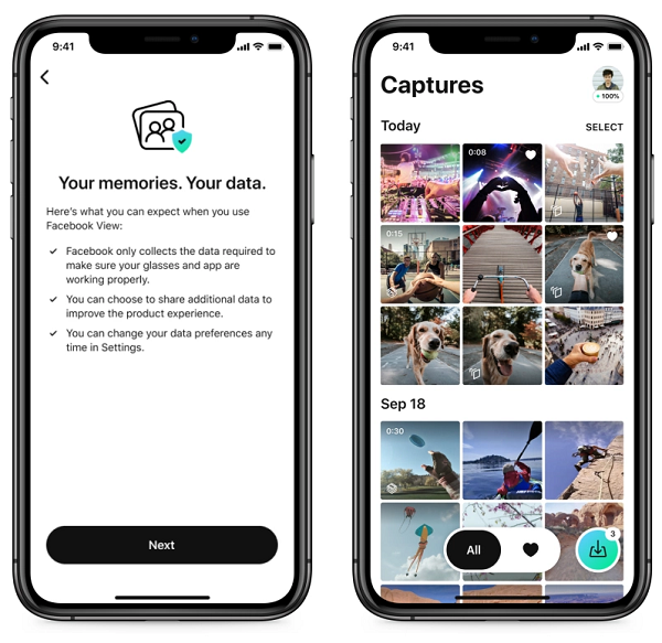 Application Ray Ban Stories