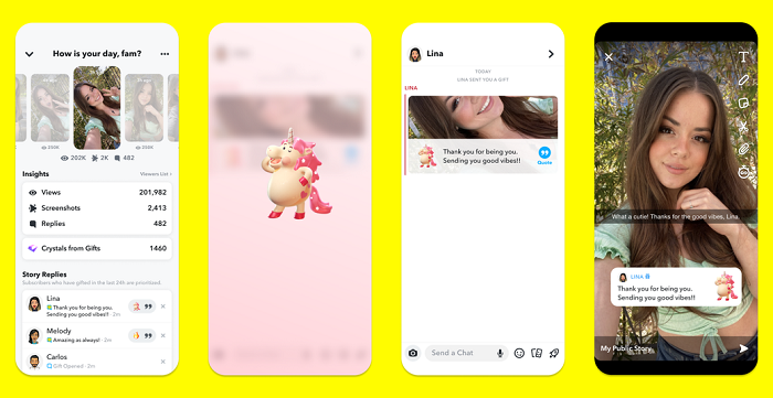 Snapchat 送礼