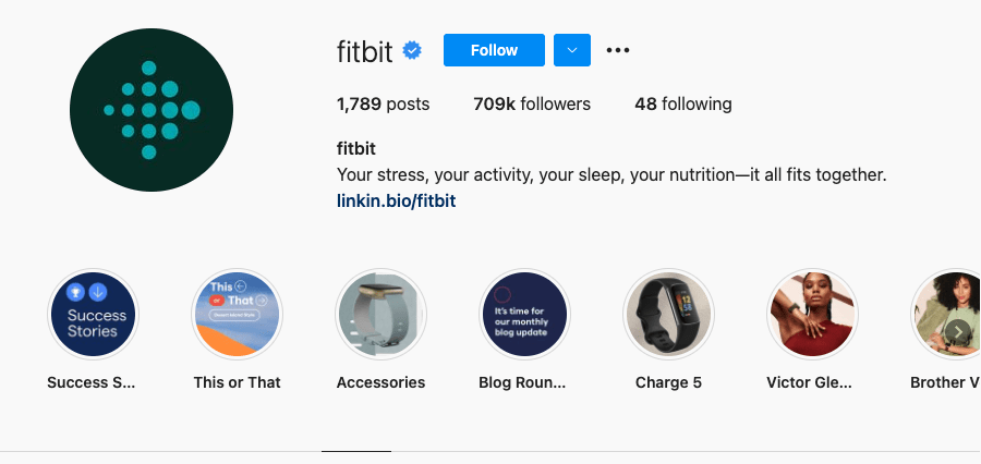 FitBit Instagram ชีวประวัติ