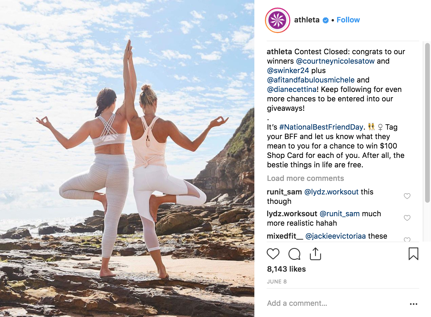 En İyi Instagram Kampanyaları 2018 - Athleta - Sked Social