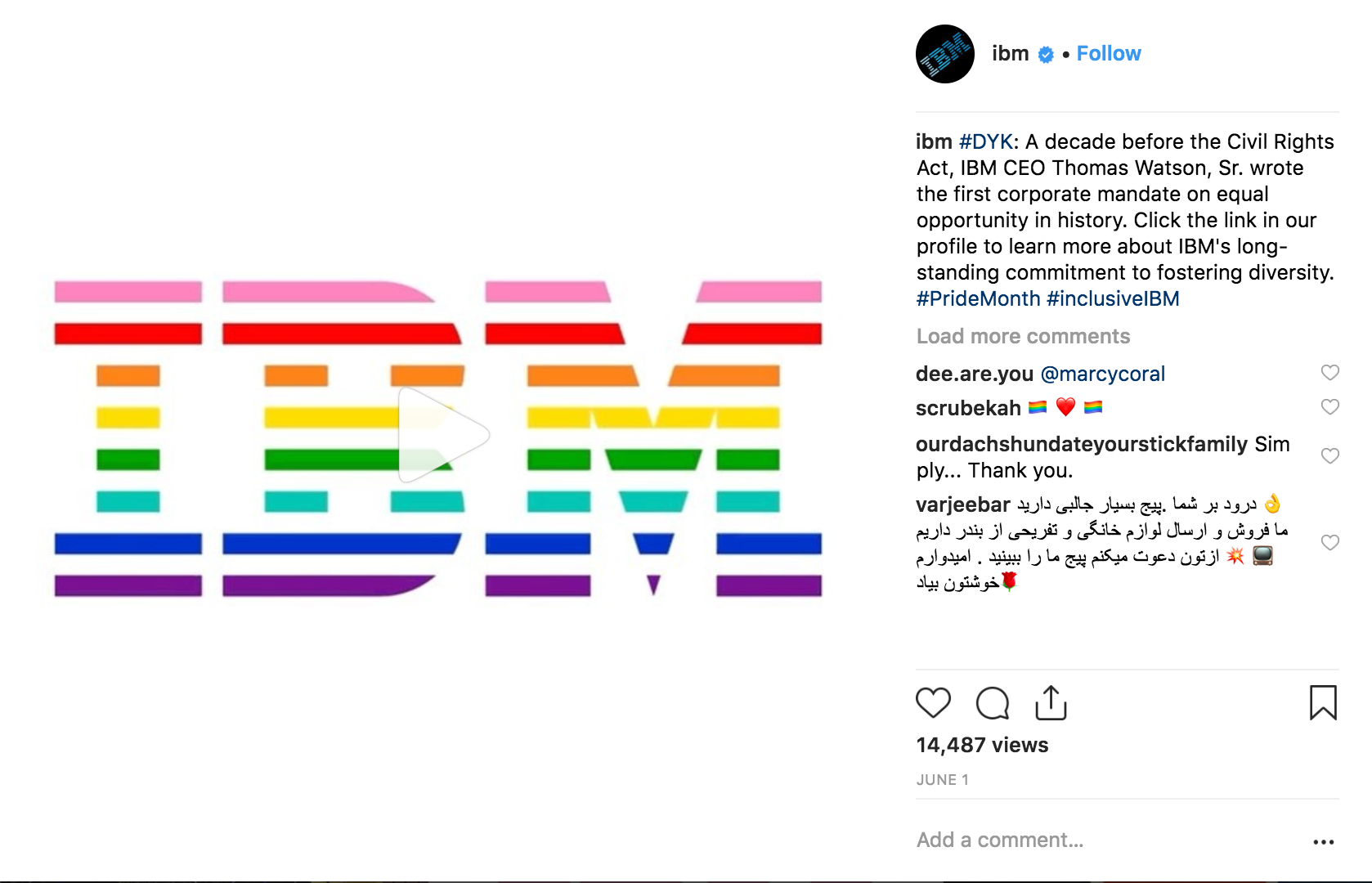 En İyi Instagram Kampanyaları 2018 - IBM - Sked Social