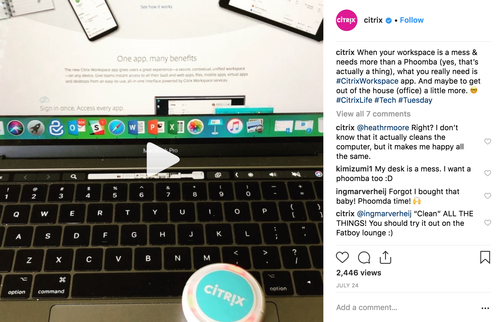 En İyi Instagram Kampanyaları 2018 - Citrix - Sked Social