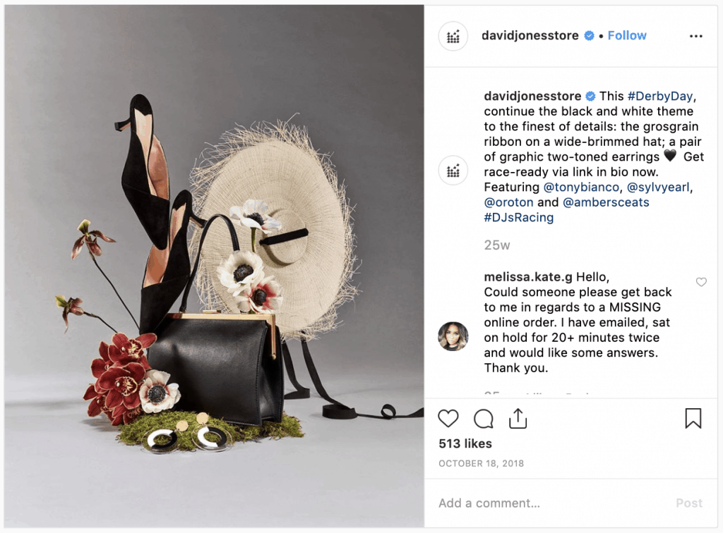 แบรนด์แฟชั่นบน Instagram- David Jones - Sked Social