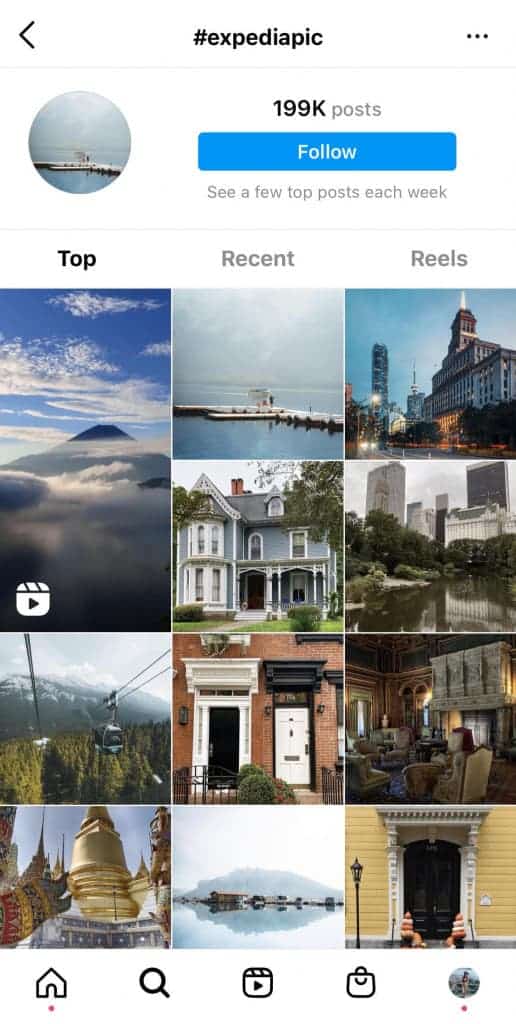 Campagne de contenu généré par les utilisateurs d'Expedia