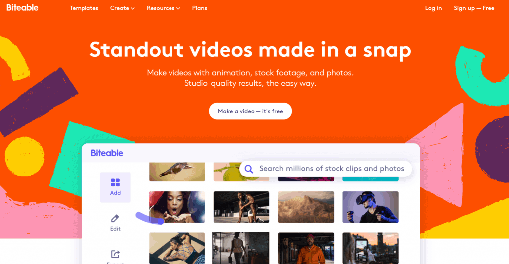 Creador de video mordible