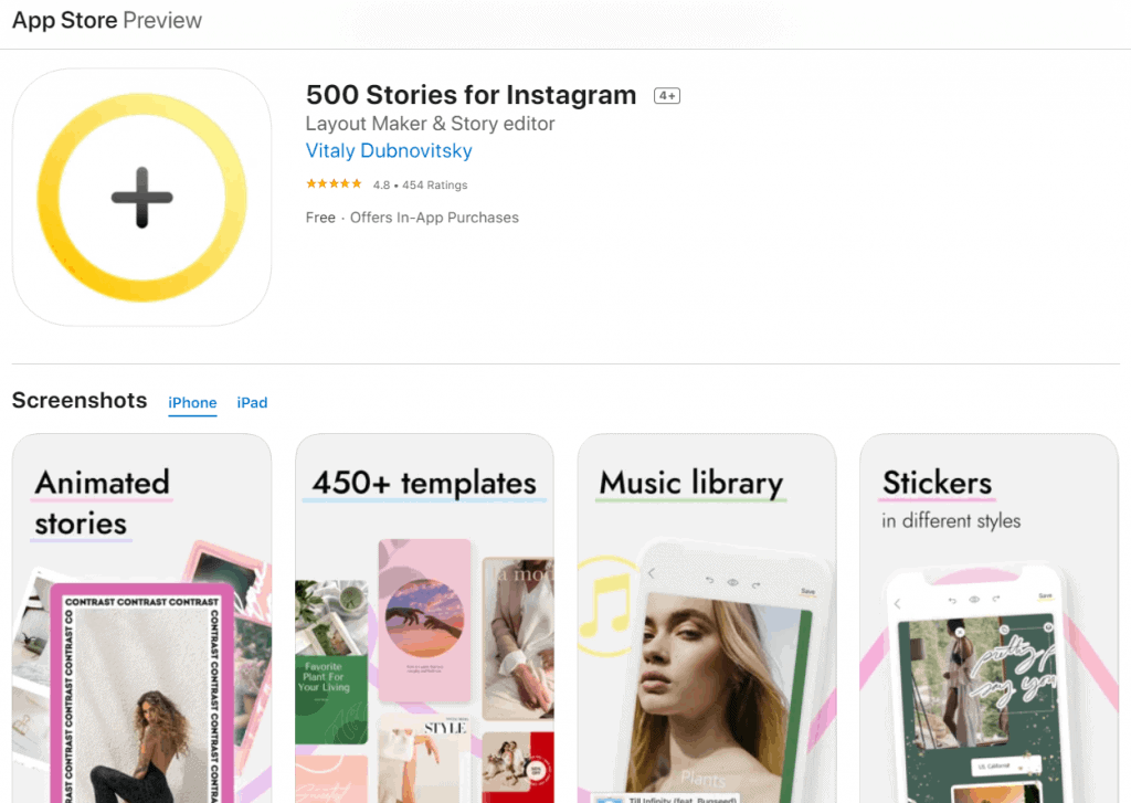 Creador de maquetación y editor de historias de 500 Stories