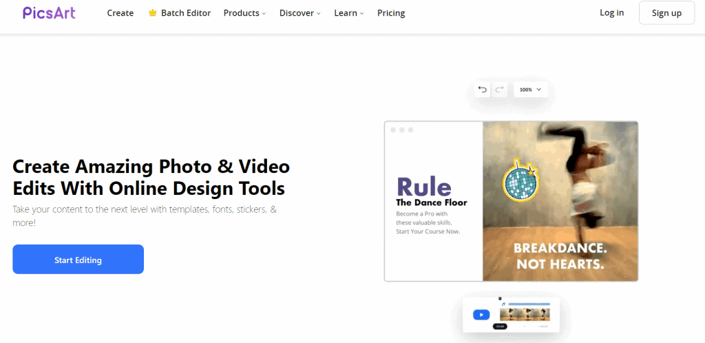 Editor de imagen y video PicsArt