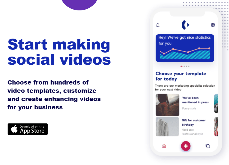 Aplicación para hacer videos Chant