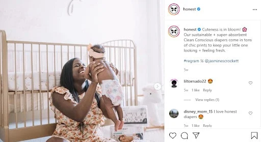 Companie cinstită Instagram