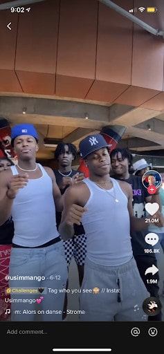 Tendance danse Usimango TikTok