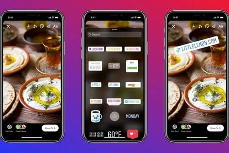 Pegatinas de vídeo de Instagram