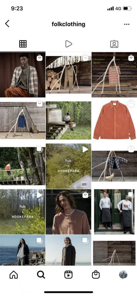 Feed Instagram de îmbrăcăminte populară